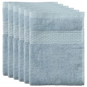 Cotton Thick and Absorbent Kitchen Towels 13 X13 Inches 6 Pack Grey